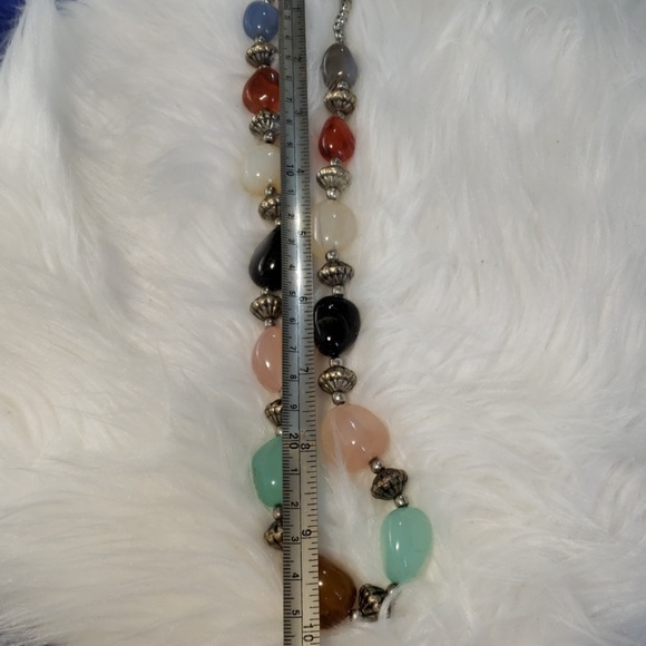 Women's necklace semi precious stones new - Picture 5 of 5